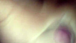 super cute czech 18yo teen jerks horny handjob till massive cumshot all over her perfect homemade boobs.