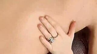 Hard thrusting missionary sex builds to deep pussy creampie explosion