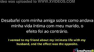 brazilian milf watches husband assfuck her big ass friend up close