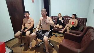 we started gaming but ended up fucking asses bareback