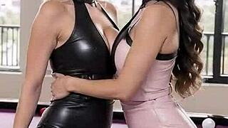 Hey, the cougar wraps up her leather exit interview with steamy teen action