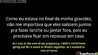 brazilian milf watches husband assfuck her big ass friend up close