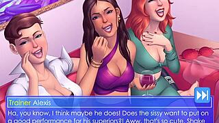 alexis trains you into strapon femdom crossdressing sex game life