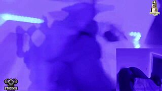 stacxxxs muscular transsexual bodybuilder bends for anal doggystyle pounding