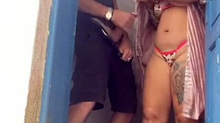 Boss tricks builder into fixing toilet to get alone in bathroom then spreads vagina wide open