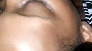 BOLD AMATEUR EBONY SLUT GAGS ON MASSIVE BLACK COCK IN SLOPPY RAW FUCK SESSION