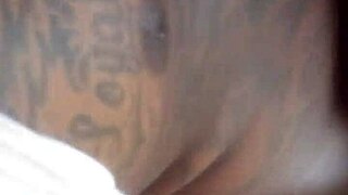 Black babe with monster ebony cock heads to work ready for hardcore action