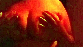 stepmom's huge tits bounce as she rides big cock in red room cowgirl frenzy