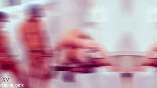 Two lesbians vs four boys full anal creampie gangbang big black cocks rough gaping no mercy deep balls