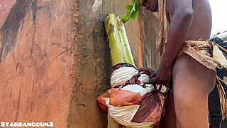 Chubby country girl ramps up ranch toy play stronger