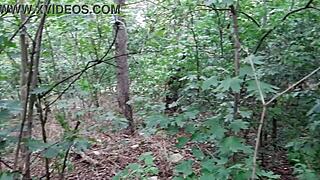 omg risky forest masturbation feels so good out here in nature... gonna cum!!