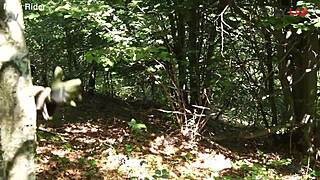 Redhead Milf Takes Outdoor Facial Cumshot on Big Tits