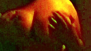 stepmom's huge tits bounce as she rides big cock in red room cowgirl frenzy