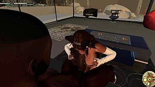 Black dude pounds asian big tits pussy squirting creampie on living room sofa