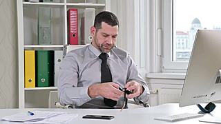 Sex-Mad Repair Girl Tiffany Tatum's Narrow Ass Pounded by Hung Client in Kitchen Quickie.