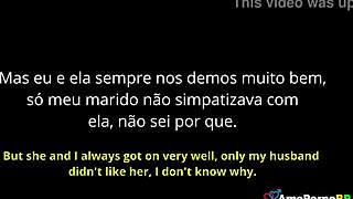 brazilian milf watches husband assfuck her big ass friend up close