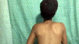 sexy small waist babe fingers horny wet pussy on bed