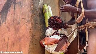 Chubby country girl ramps up ranch toy play stronger