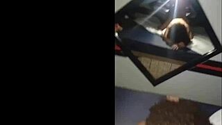 damn this curvy teen's juicy pink pussy bent over mirror pov monster cock pounding hard