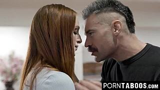 redhead maya kendrick rides widower's thick cock in wild cowgirl frenzy