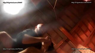 sabina agos fingers pussy deepthroats until vomit backstage