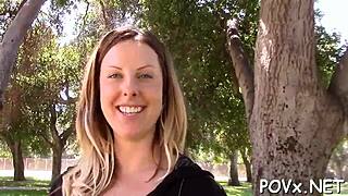 Petite 18-Year-Old Sucks and Fucks Cock in Rough Pov Missionary Hardcore