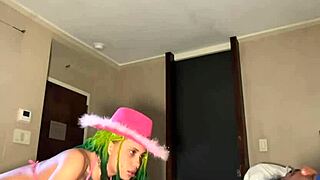 petite ebony takes bbc stretching throat and pussy before big creampie finish