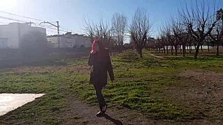 Ready to squirt wildly in the park while flashing for public eyes?