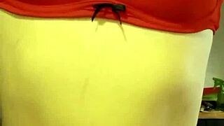 Horny homemade big tits red and white mini shakes ass begging for rough reality fuck