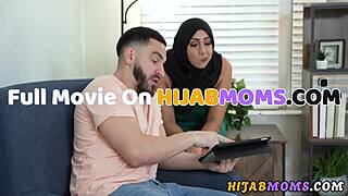 hijab milf boosts followers with real arab sex