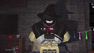 Damn, this roblox bitch rides monster cock till he cums hard!