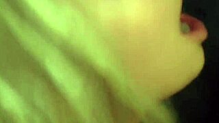 damn giving a sloppy blowjob right in front of the holiday mirror gets so intense