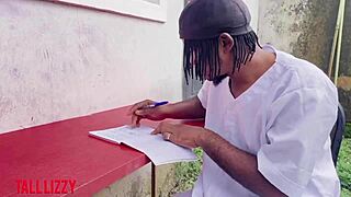 Quack doctor fists eager stripper patient right during hospital treatment