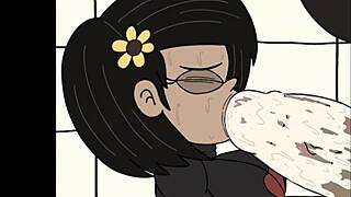 Trio of futanari women fucking asses and cumming in bathroom