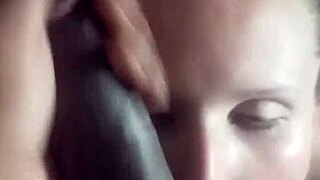 Lena starr rides big black cock then gets cumshot dripping into her eye during interracial pov