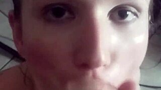 Lena starr rides big black cock then gets cumshot dripping into her eye during interracial pov