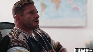 two big ass teachers fuck colleague hard after catching him stroking cock!