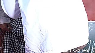 Hindi moans fill college fuck room