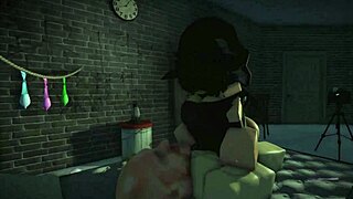 Damn, this roblox bitch rides monster cock till he cums hard!