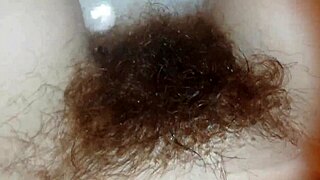 hairy BUSH underwater close-up super hairy PUSSY fetish