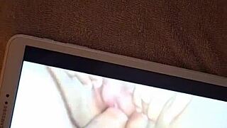 Tributo Jumjum68 Cum Covered Ass Dirty Talk on Masked Skinny Babe Cheeks