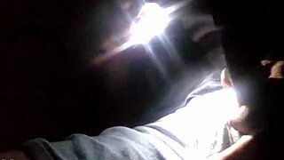 the electroman carefully strokes while calibrating his powerful zapper tool