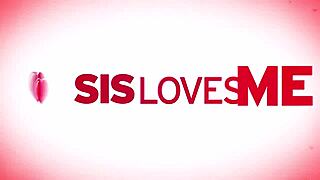 Stepsis and bro cant resist riding in hotel room full of spanking and teasing