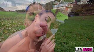 you won't believe sapphire astrea's big country ass fucked outdoors in public