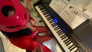 discover milfycalla's secret adventures with her piano teacher's throbbing dick