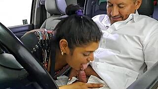 aly's world-class blowjob on apu's huge cock makes him explode 😏🍆💦