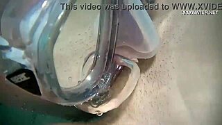 cum blasts everywhere in pool from cruz's steamy underwater blowjobs