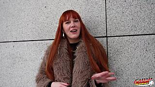 german scout soley summer's skinny tall redhead body gets first time CASTING fuck 😏💦