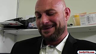 Busty Blonde Babe Fingers and Fucks Boss Hard for Office Job Promotion