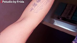 Intrigued by Huge Dildo Stretching Little Stepsis's Tight Ass